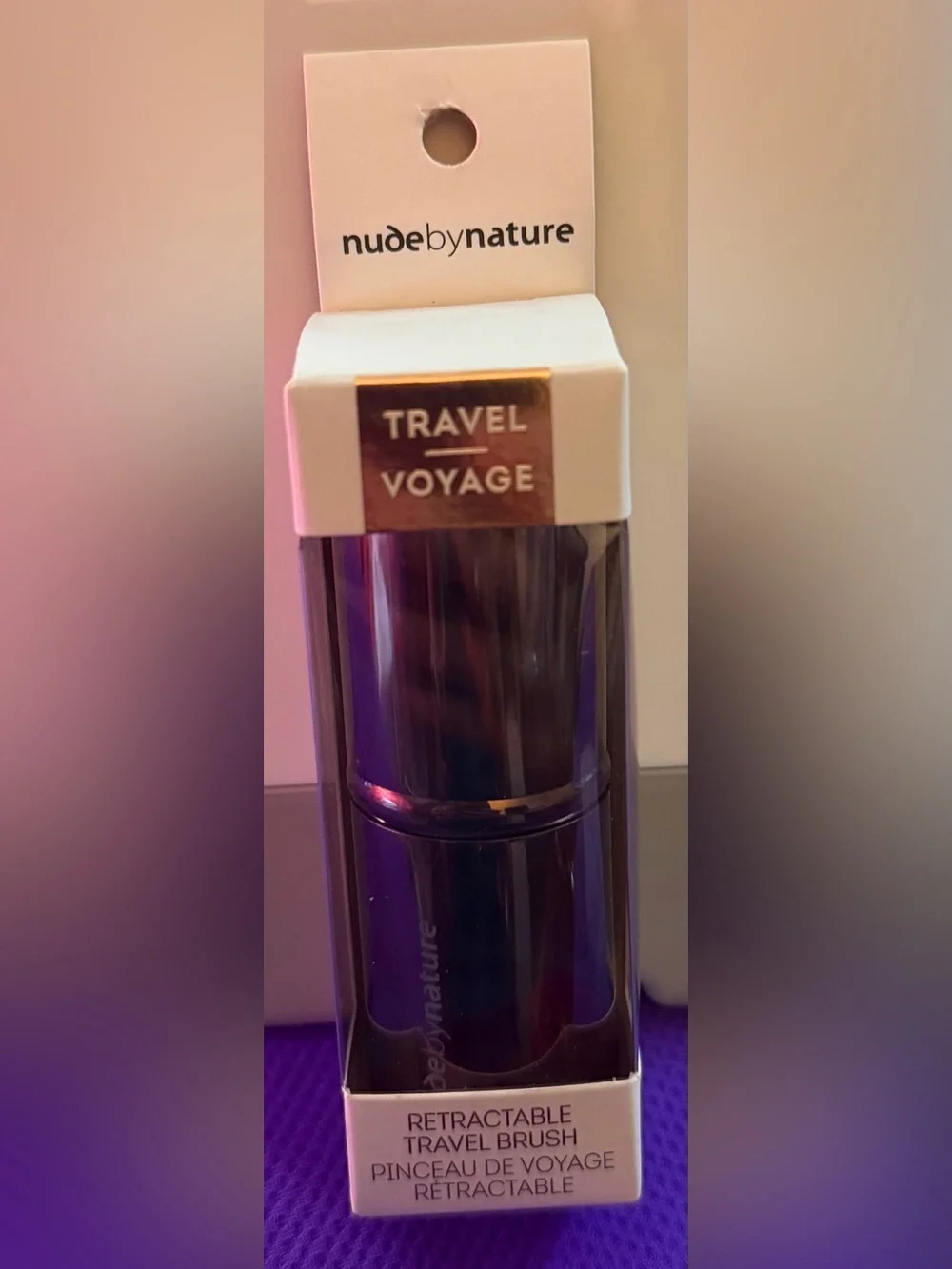 Nude by Nature Retractable Travel Brush